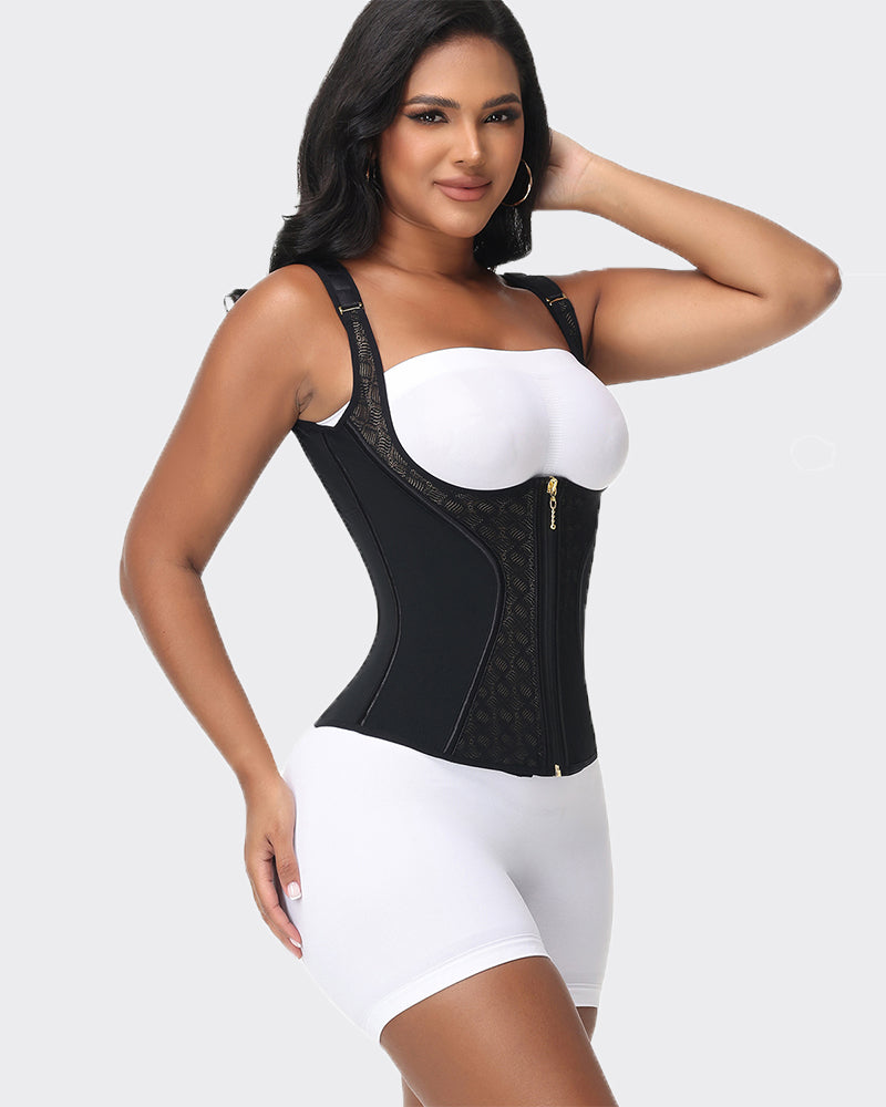 Waist Trainer for Women Tummy Control Sports Girdle with Adjustable Shoulder Strap