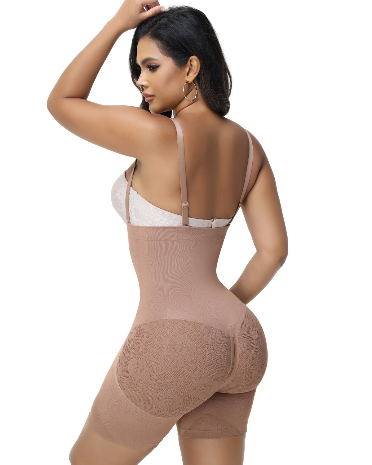 Shapshe® Lace Accent Faja Open Bust Body Shaper