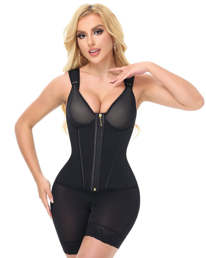 Shapshe® Sheer Mesh Full Coverage Waist Trainer Body Shaper