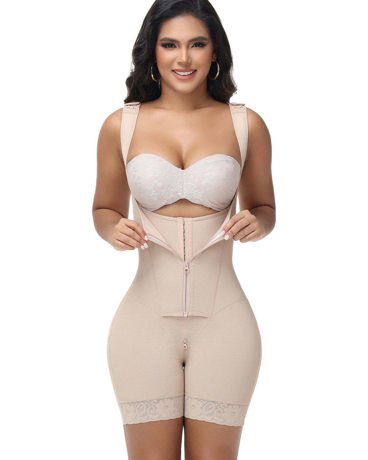 Shapshe® Fajas Colombianas Open Bust Waist Trainer Body Shaper