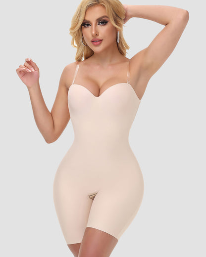 Shapshe® Seamless Tummy Control Body Shaper with Detachable Straps