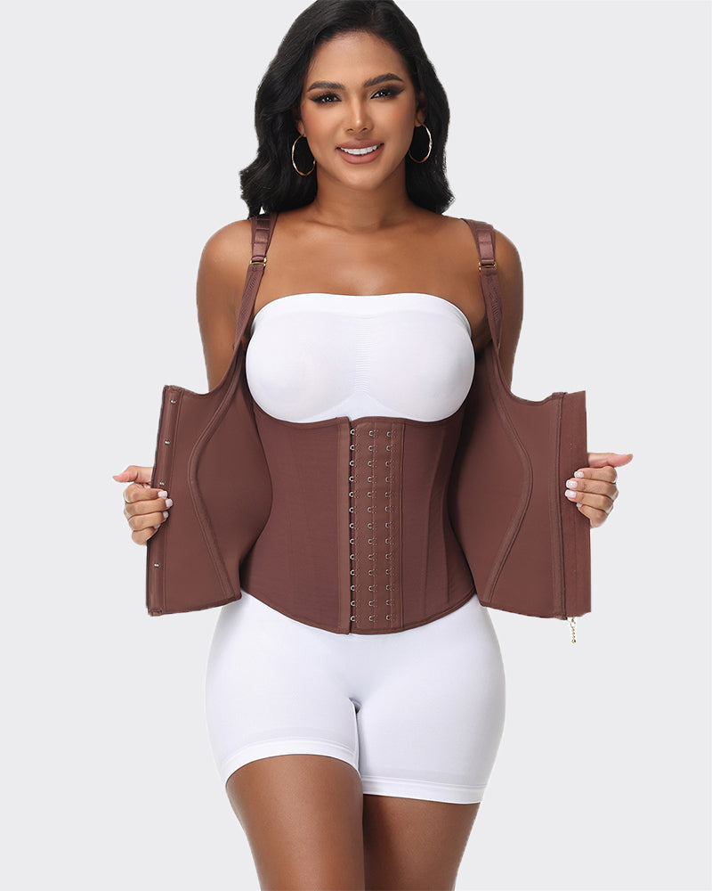 Waist Trainer for Women Tummy Control Sports Girdle with Adjustable Shoulder Strap