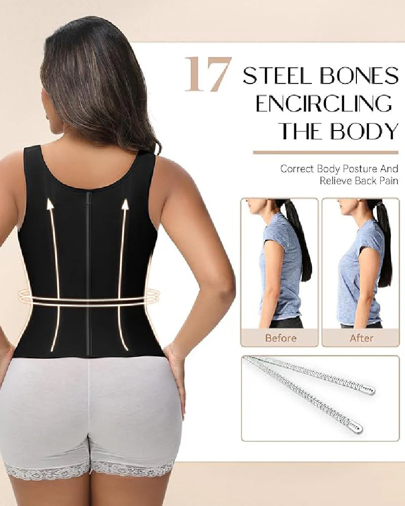 Shapshe® Fajas Colombianas Waist Trainer with Built-in Bra
