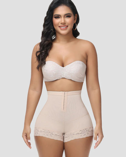 Shapshe® Seamless Butt Lifter Shorts with Front Hook Closure
