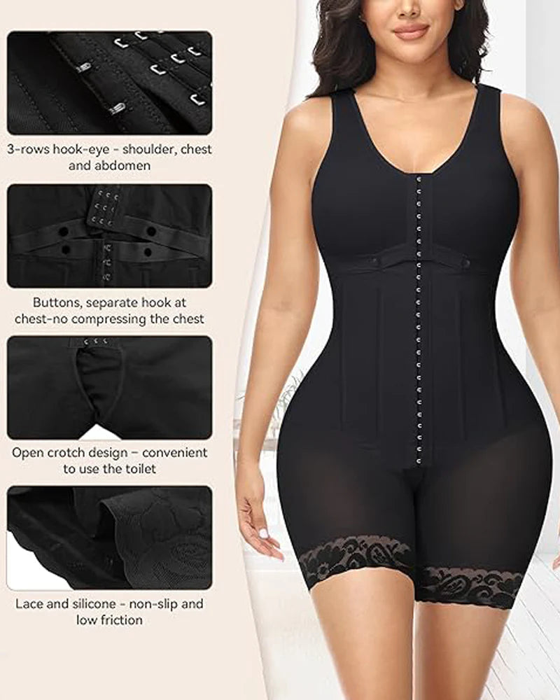 Shapshe® High Compression Garment Shapewear with Bulit-in Bra
