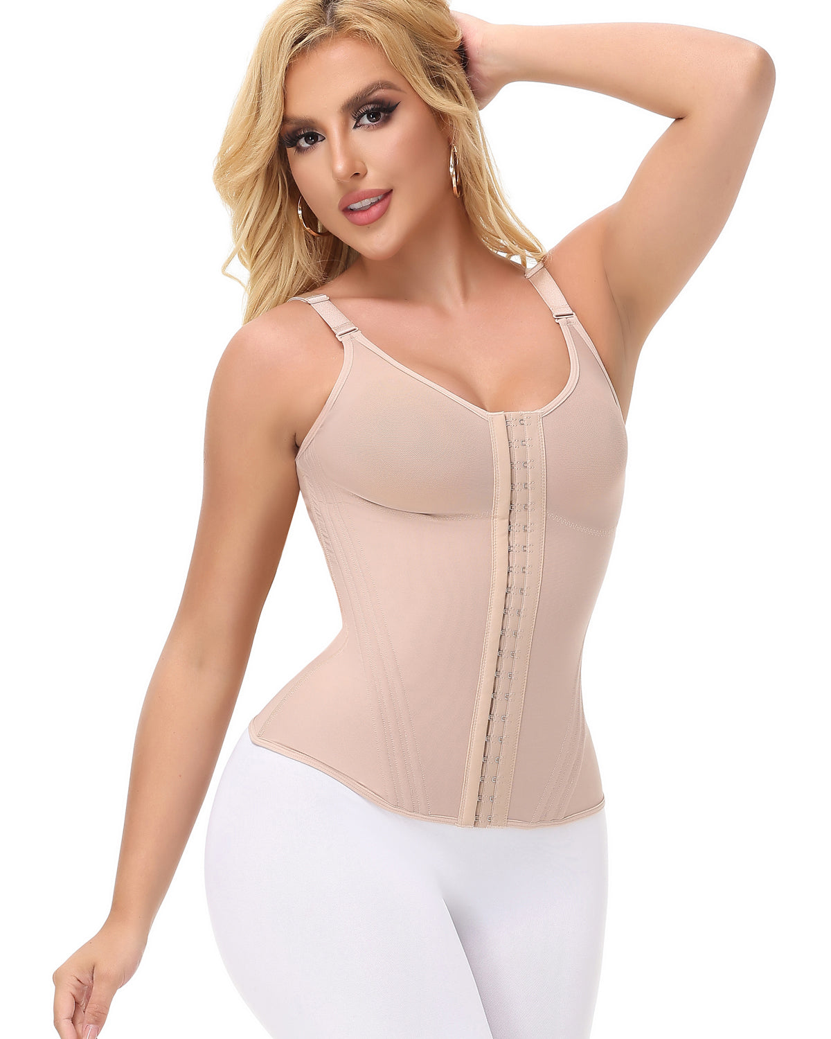 Shapshe® Faja Shaper Mesh Waist Trainer Vest with Nippel Covers