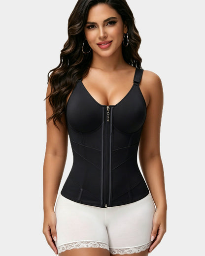 Waist Trainer for Women Corset Faja Body Shaper Vest with Built-in Bra