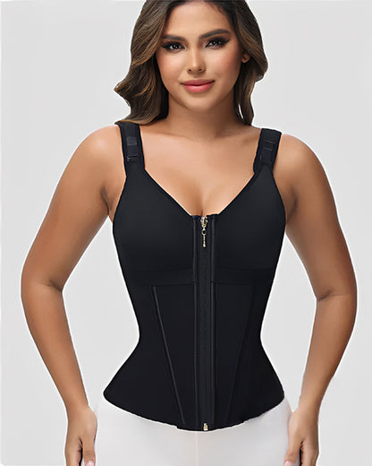 Shapshe® Boned Latex Waist Trainer Vest with Built-in Bra