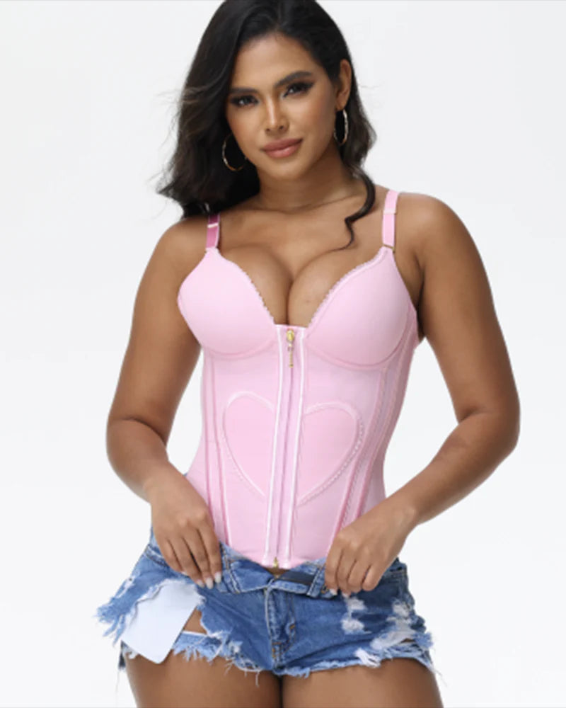 Shapshe® Love Pattern Waist Trainer with Built-in Bra
