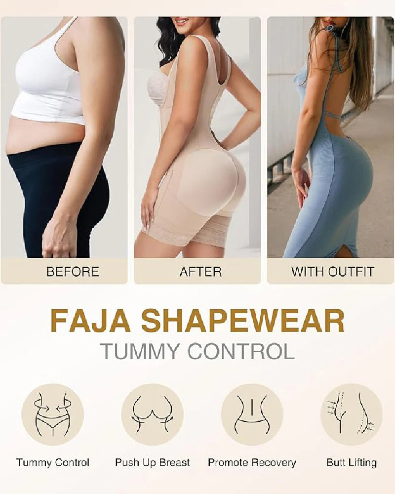 Shapshe® Double Layer High Compression Open Bust Shapewear