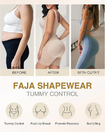 Shapshe® Double Layer High Compression Open Bust Shapewear