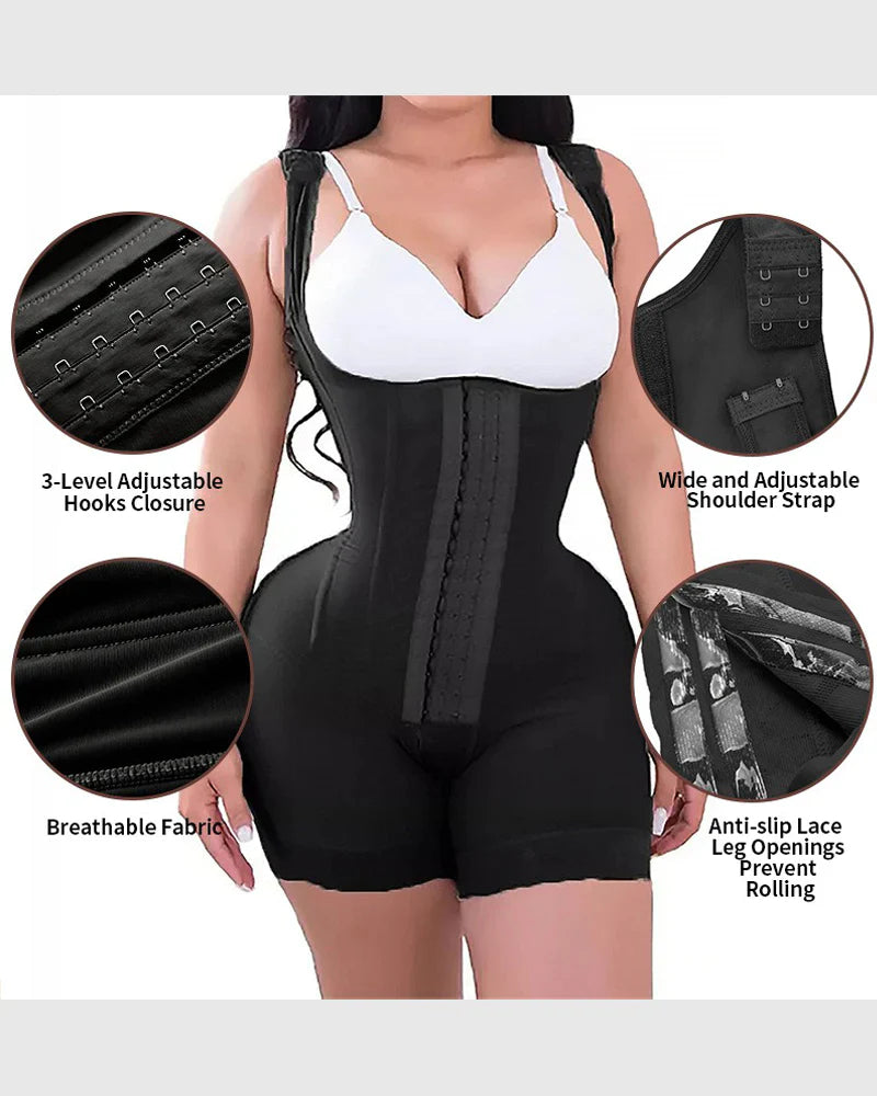 Shapshe® Firm Compression Tummy Control Shapewear Bodysuit