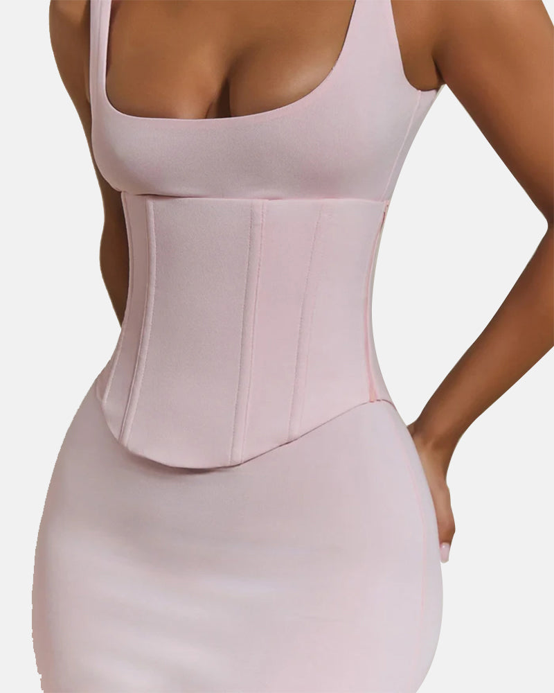 Hourglass Figure Body Shaper The Corset Maxi Dress Two-Piece Set
