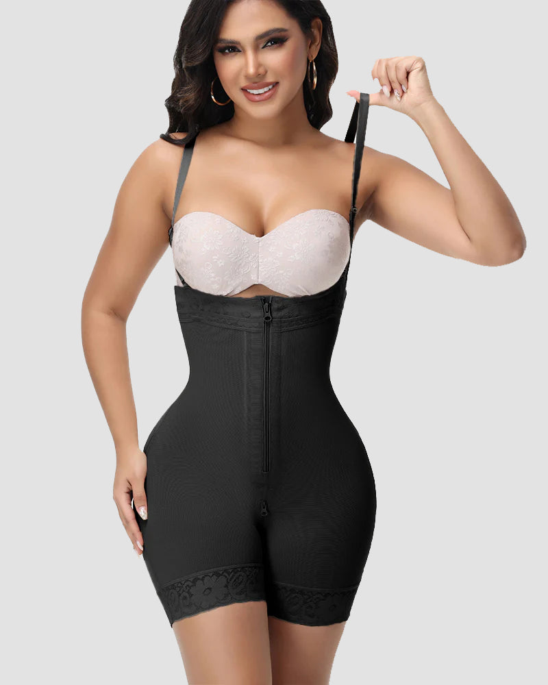 Shapshe® Detachable Straps Fajas Zipper Crotch Shaping Shorts