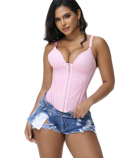 Shapshe® Love Pattern Waist Trainer with Built-in Bra