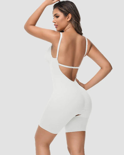 Shapshe® U Plunge Tummy Control Bodysuit with Built-In Bra