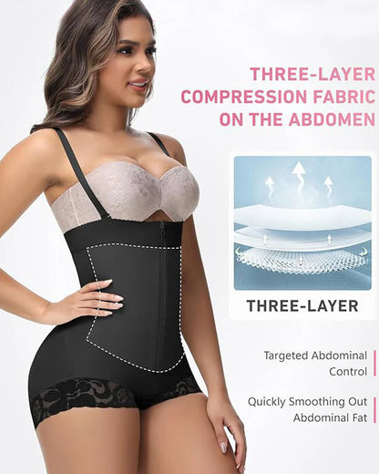 Shapshe® Faja Shaper Tummy Control Shapewear Bodysuit