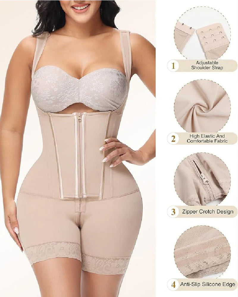 Shapshe® Double Layer High Compression Open Bust Shapewear
