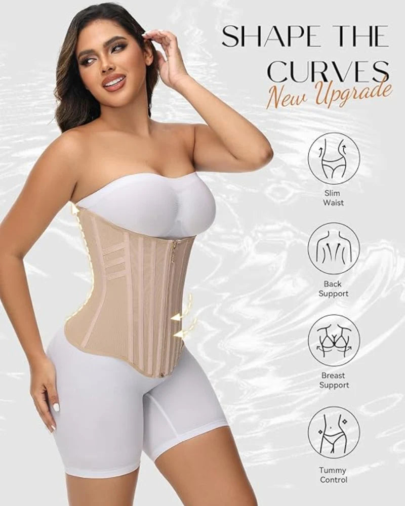 Shapshe® High Compression Curved Boned Waist Trainer