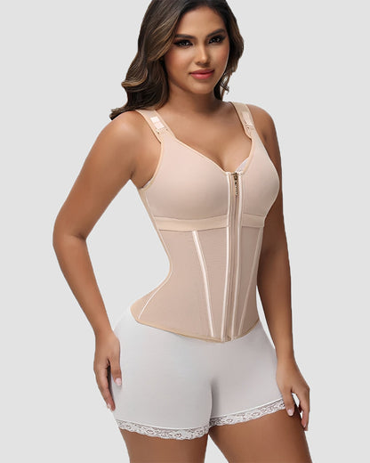 Shapshe® Boned Latex Waist Trainer Vest with Built-in Bra