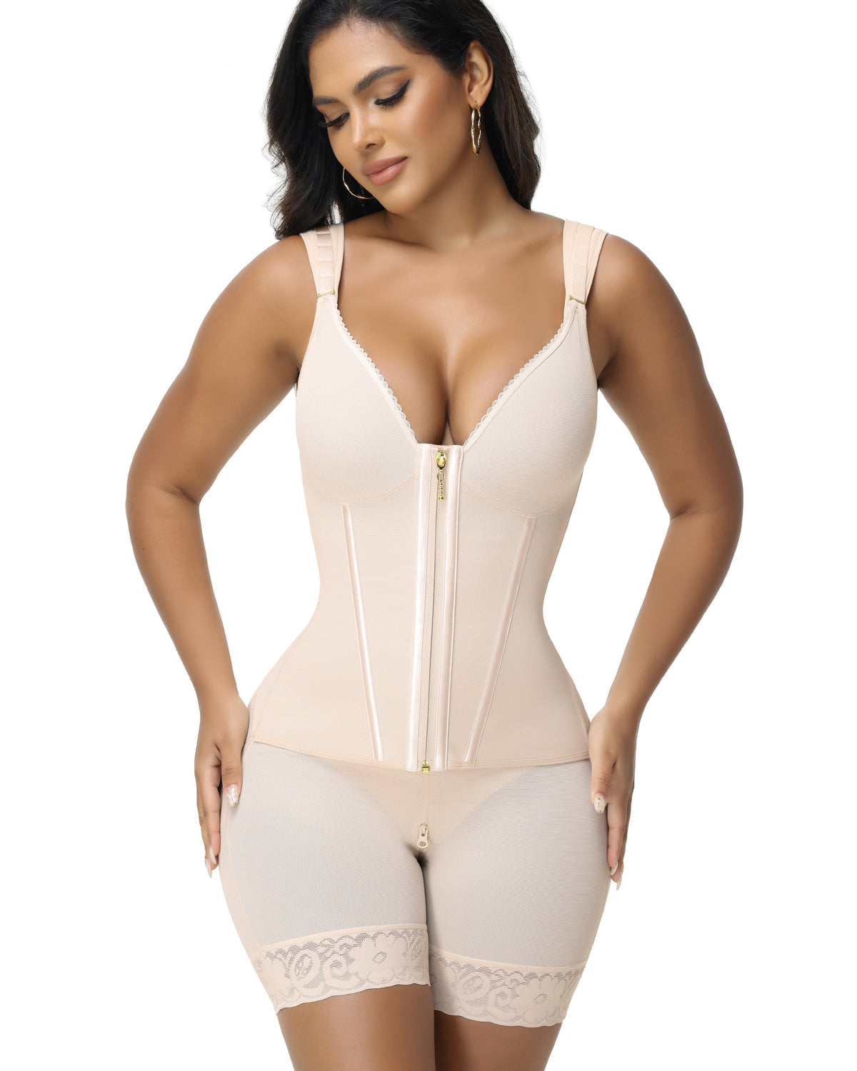 Shapshe® Sheer Mesh Full Coverage Waist Trainer Body Shaper