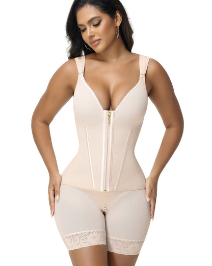 Shapshe® Sheer Mesh Full Coverage Waist Trainer Body Shaper
