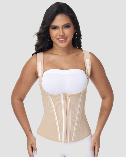Shapshe® Open Bust Steel Bones Tummy Control Waist Trainer Vest
