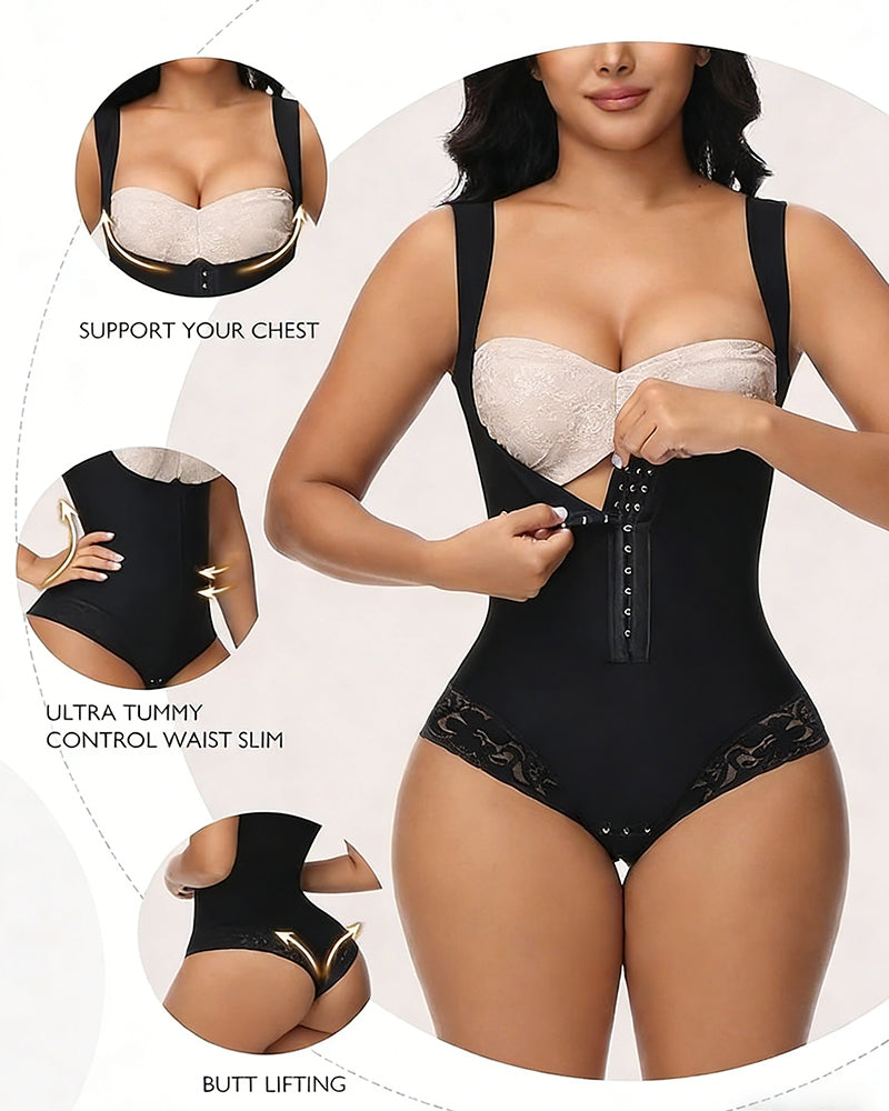 Shapshe® Slimming Tummy Control Open-Bust Bodysuit