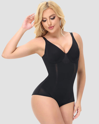 Shapshe® Mesh Built In Bra Tummy Control Bodysuit