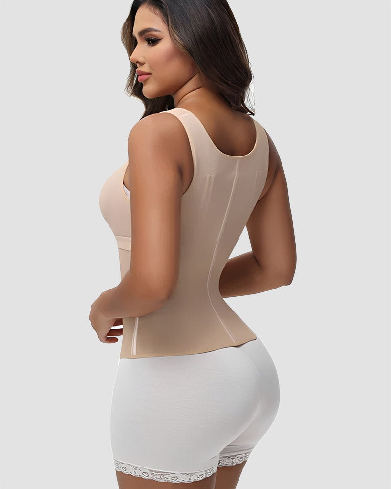 Shapshe® Boned Latex Waist Trainer Vest with Built-in Bra