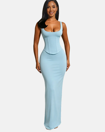 Hourglass Figure Body Shaper The Corset Maxi Dress Two-Piece Set