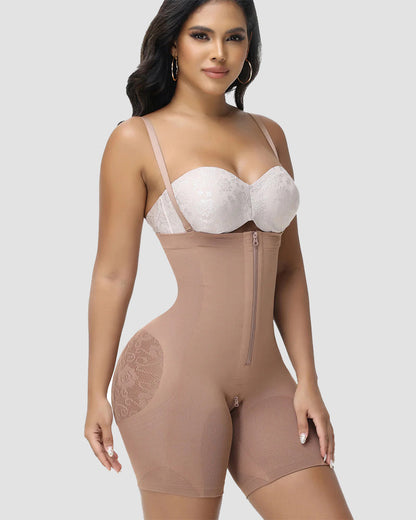 Shapshe® Lace Accent Faja Open Bust Body Shaper