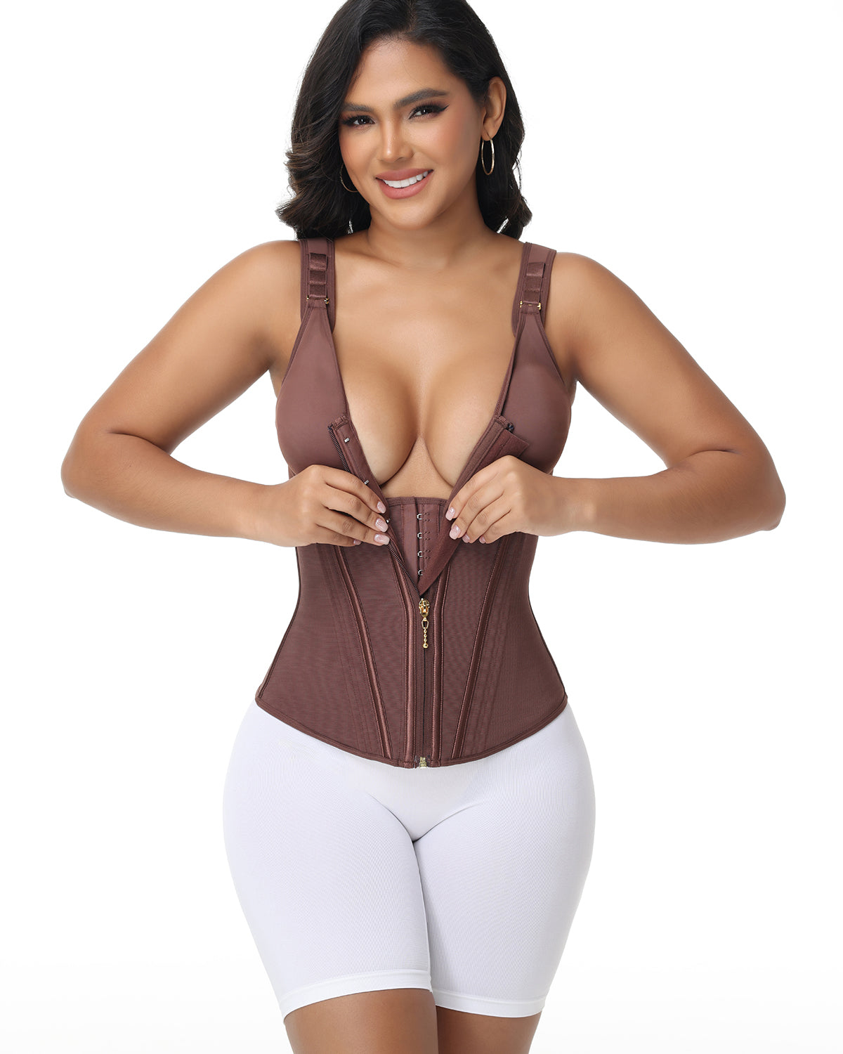 Shapshe® Fajas Colombianas Waist Trainer with Built-in Bra