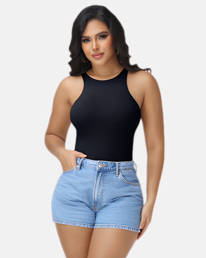 Shapshe®Women Seamless Bodysuit Tummy Control Shapewear Sleeveless Crew