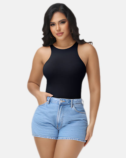 Shapshe®Women Seamless Bodysuit Tummy Control Shapewear Sleeveless Crew