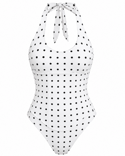 Hourglass Corset Body Shaper Waist Cincher Swimsuit Two-Piece Set