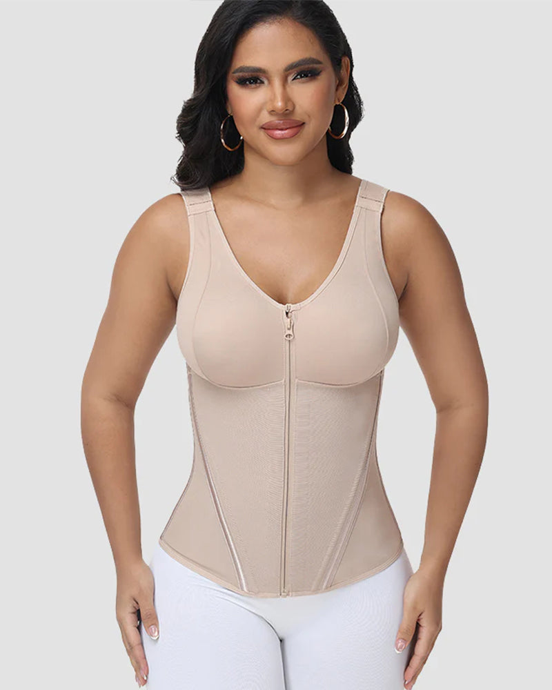 Shapshe® Tummy Control Waist Trainer Vest with Padded Bra