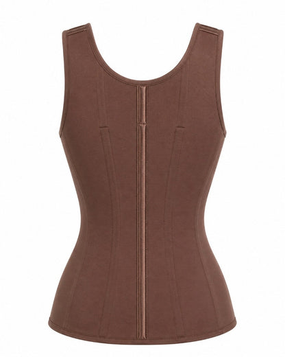 Double Compression Faja Corset Top Waist Trainer Built in Bra