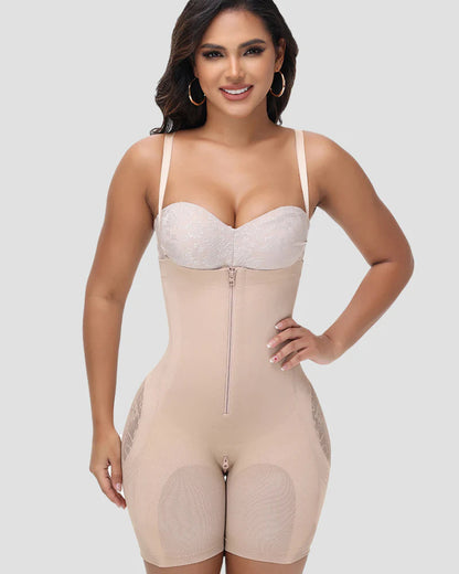 Shapshe® Lace Accent Faja Open Bust Body Shaper