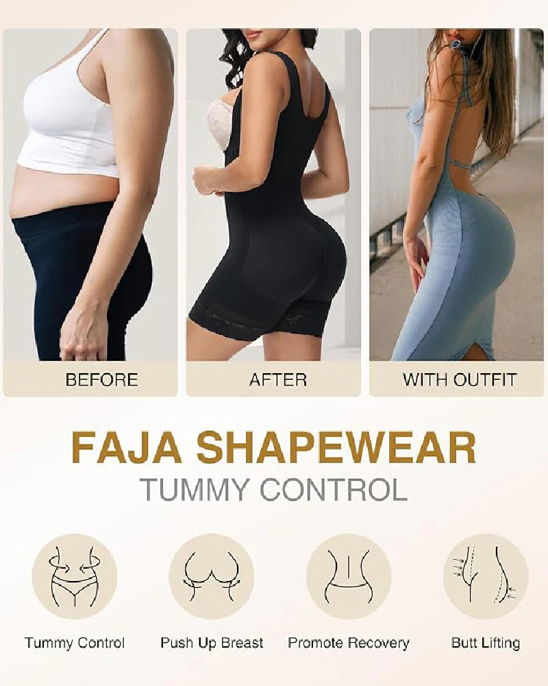 Shapshe® Double Layer High Compression Open Bust Shapewear