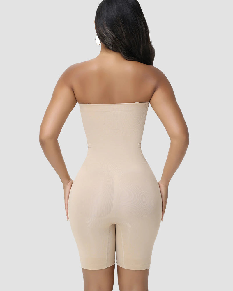 Shapshe® Hourglass Strapless Tummy Control Shapewear Bodysuit