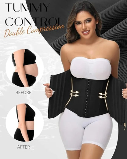 Shapshe® High Compression Curved Boned Waist Trainer