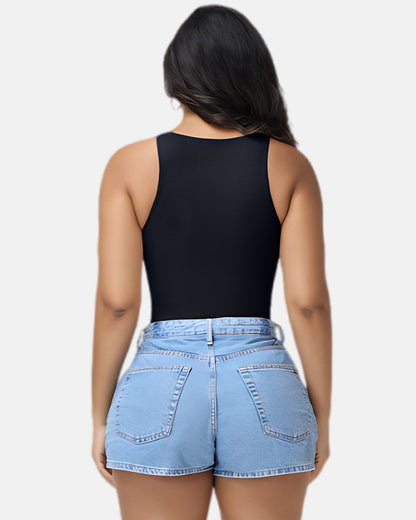 Shapshe®Women Seamless Bodysuit Tummy Control Shapewear Sleeveless Crew