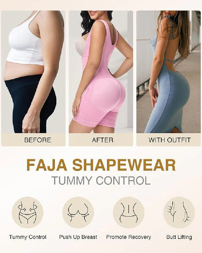 Shapshe® Double Layer High Compression Open Bust Shapewear