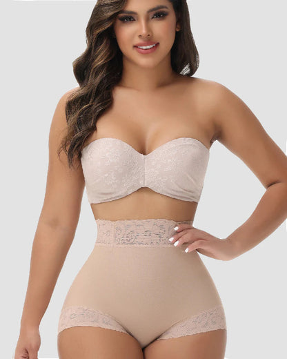 Shapshe® Mid-Rise Butt Lift Lace Shapewear Brief