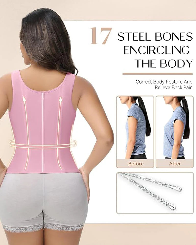 Shapshe® Fajas Colombianas Waist Trainer with Built-in Bra