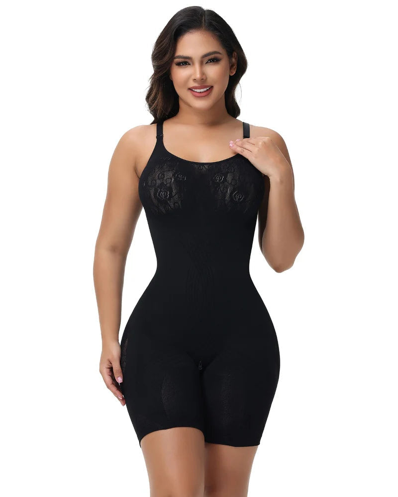 Shapshe® Seamless Rose Jacquard Shapewear Bodysuit