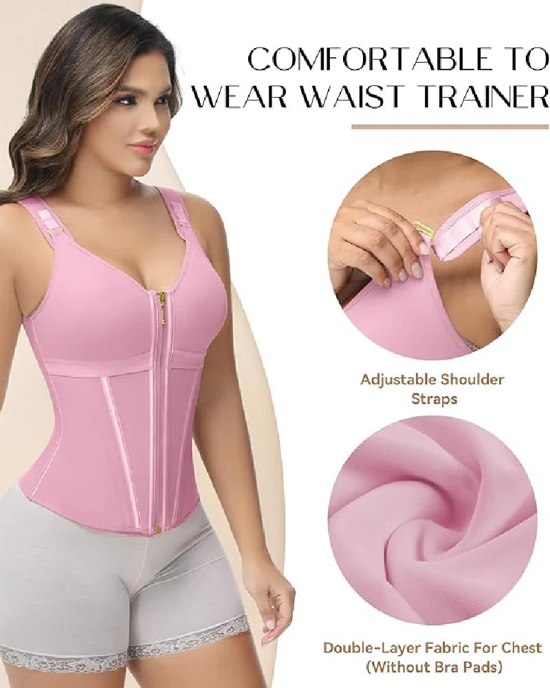Shapshe® Fajas Colombianas Waist Trainer with Built-in Bra