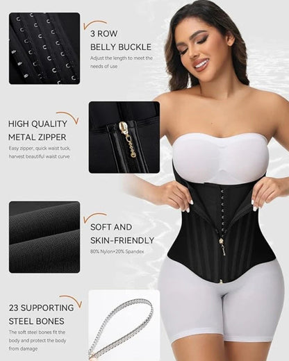 Shapshe® High Compression Curved Boned Waist Trainer