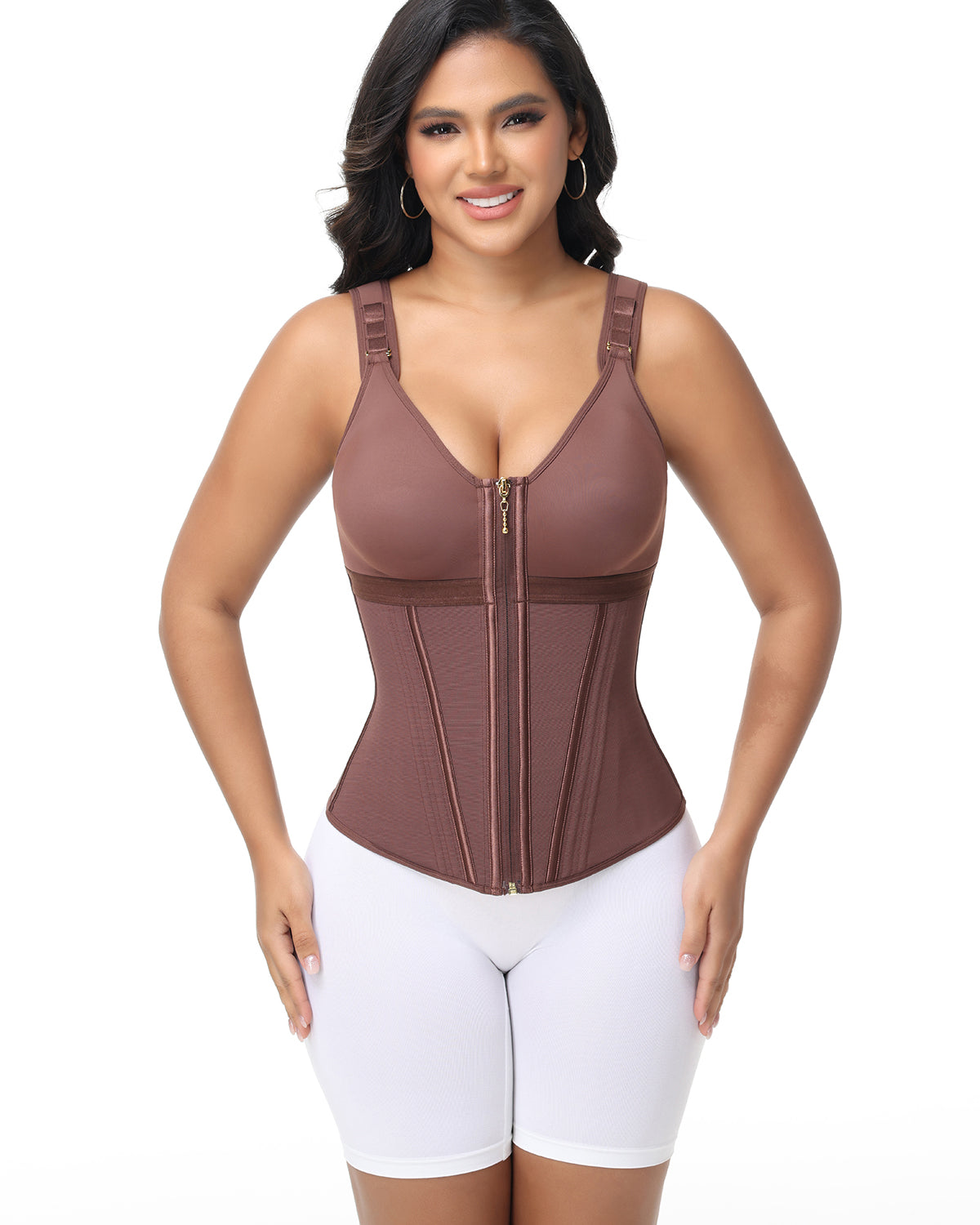 Shapshe® Fajas Colombianas Waist Trainer with Built-in Bra
